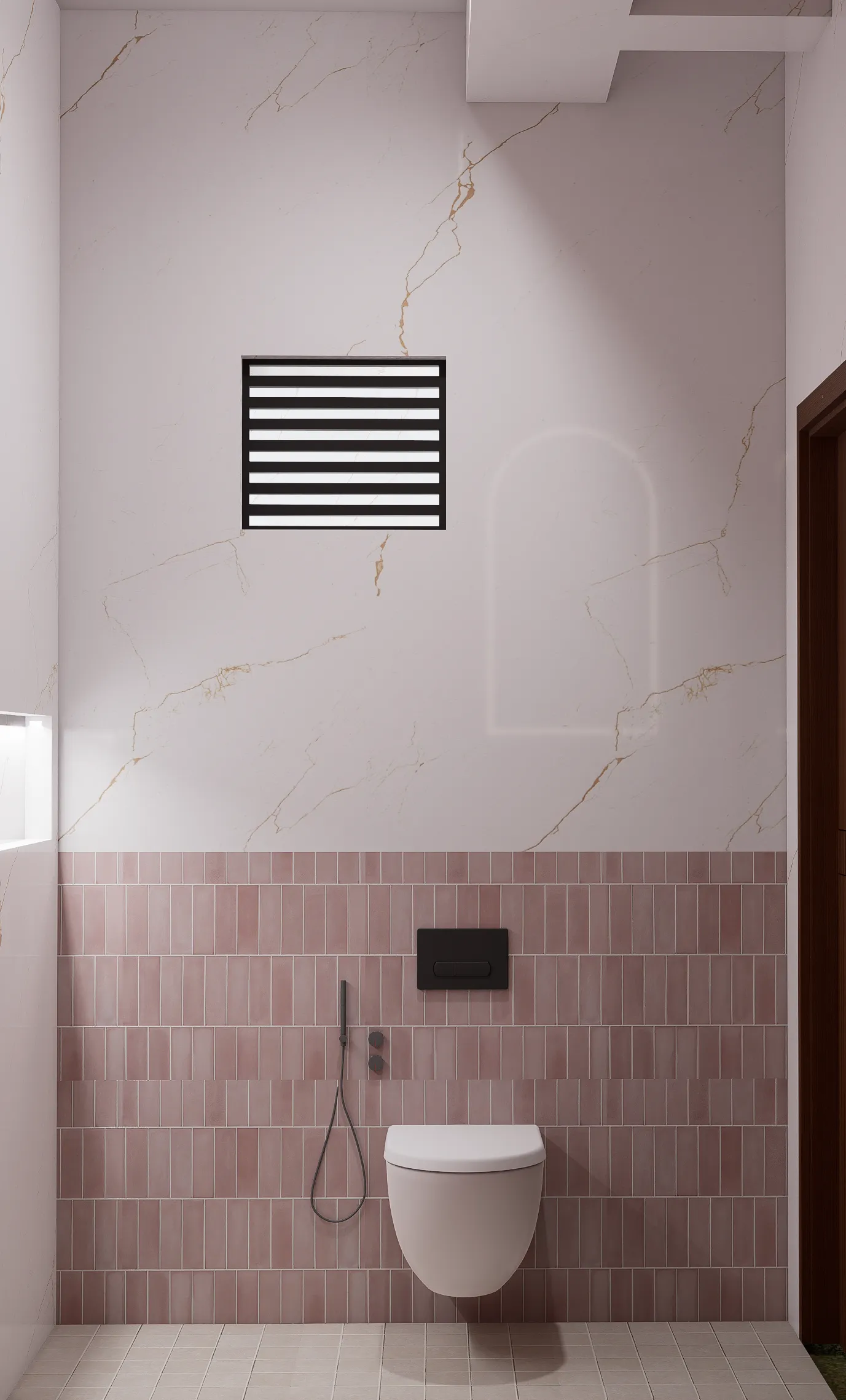 Modern luxury bathroom interior design with premium fittings — Arch X Studio Bengaluru